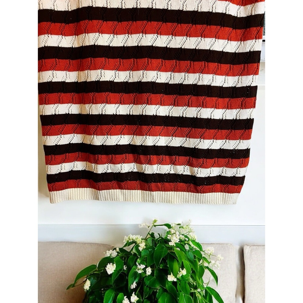 Wardrobe Brand Knit Top Short-Sleeve Crew Neck Sz Med Vintage Vibes - Picture 6 of 15